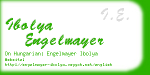 ibolya engelmayer business card